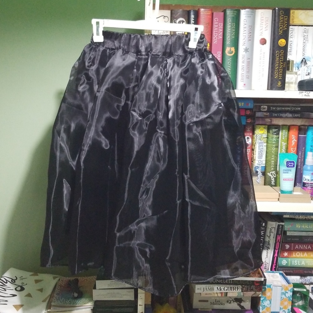 Black tulle skirt